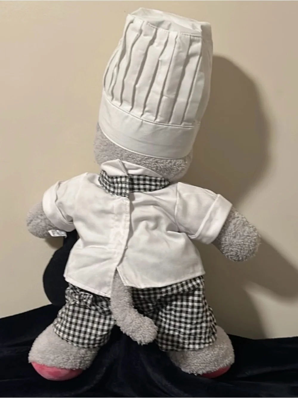 Build-A-Bear Workshop Gray Cat Chef Plushie